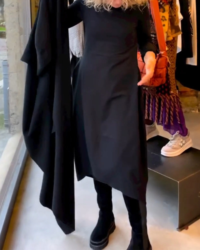 Zwarte midi jurk