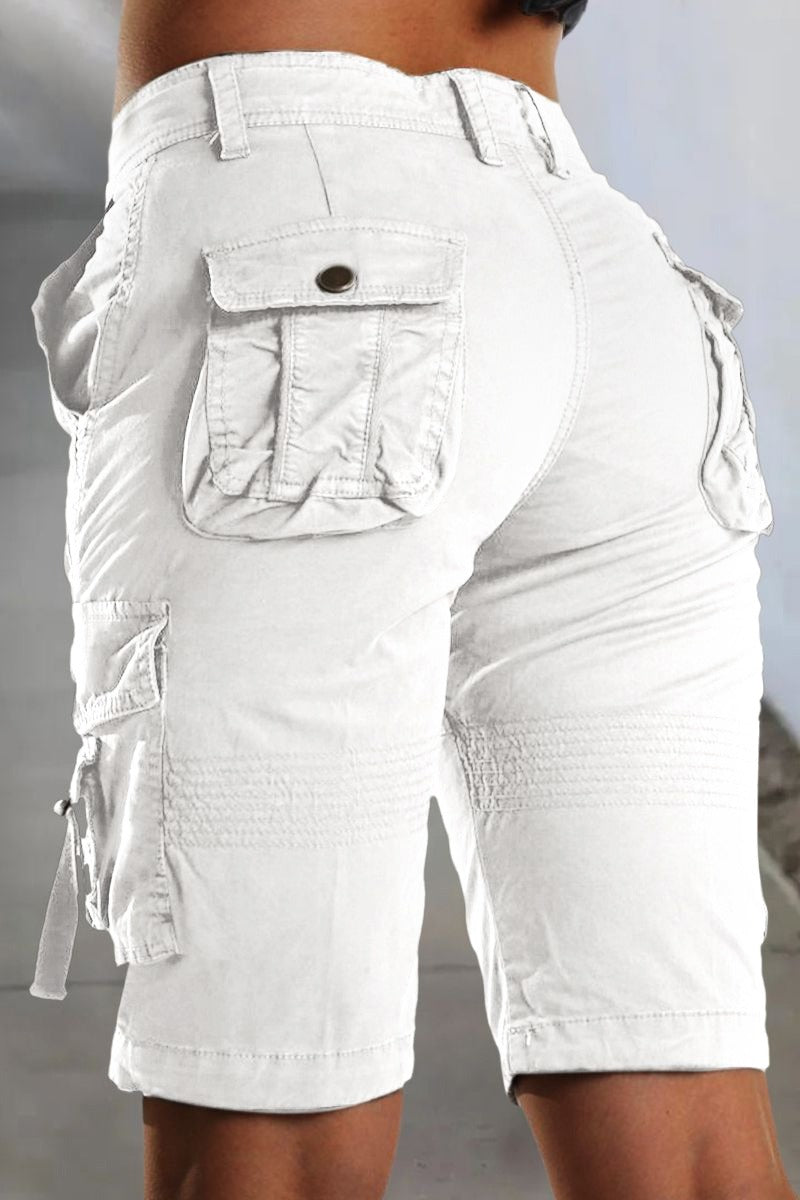 Dames cargoshorts met zakken en comfortabele pasvorm