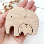 Houten dierenornamenten