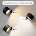 Luma360 – draadloze oplaadbare 360° muurlamp