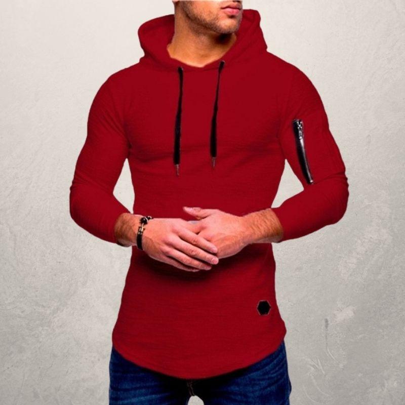 Slim fit hoodie voor heren