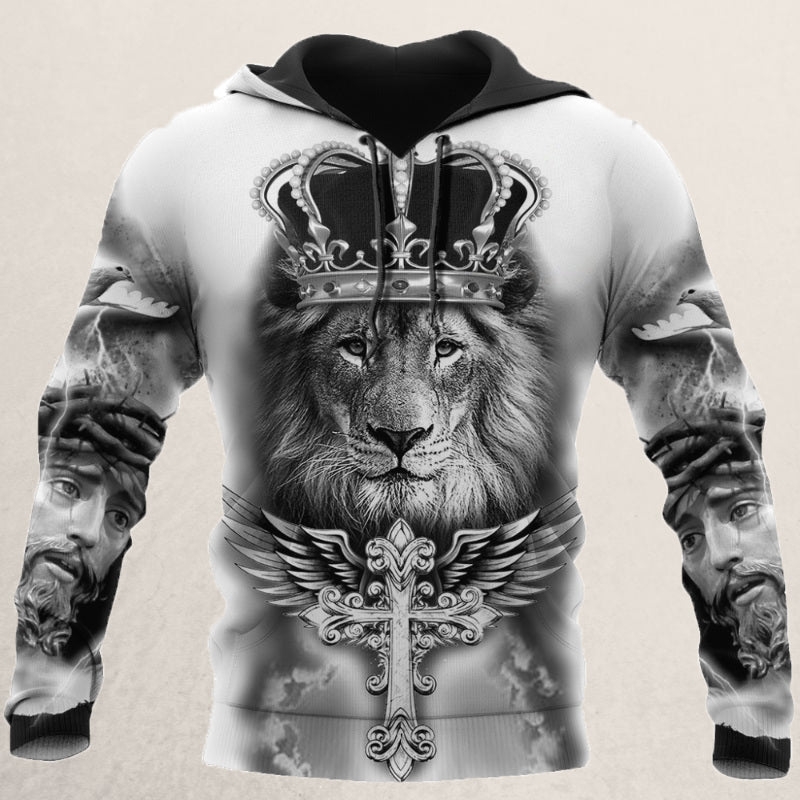 Vest met leeuwenkop voor heren — afbeelding 1