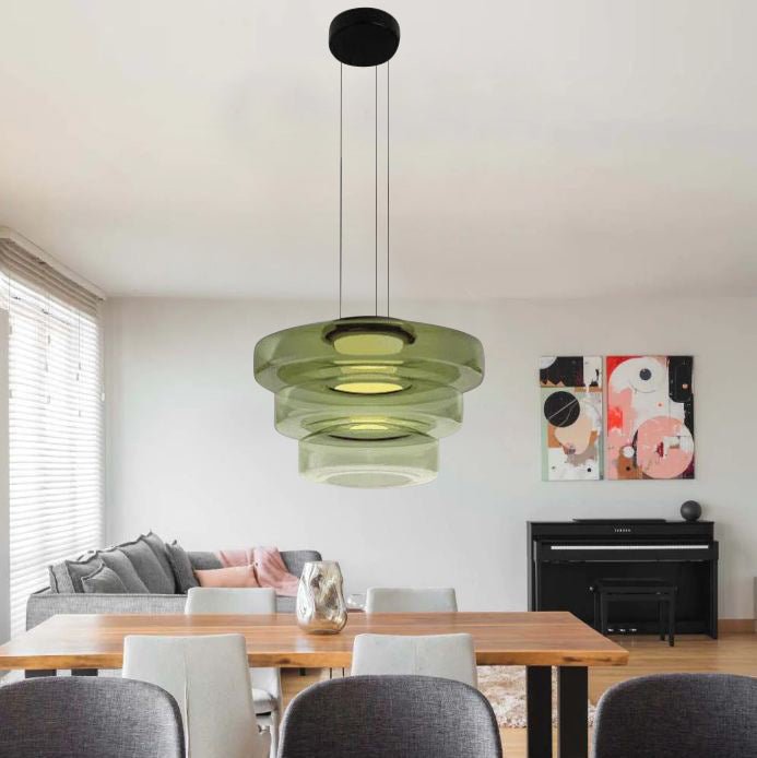 Glazen hanglamp in bauhaus stijl — afbeelding 12