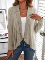 Basic effen top met lange mouwen