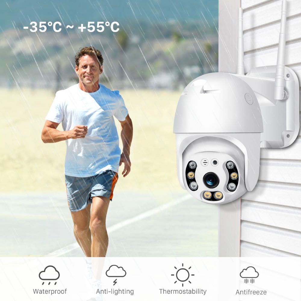 Draadloze outdoor beveiligingscamera met wifi – secureview 360