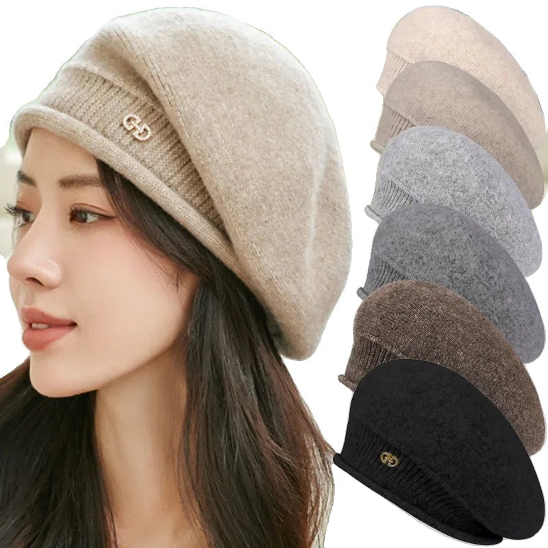 Casual wollen dames baret