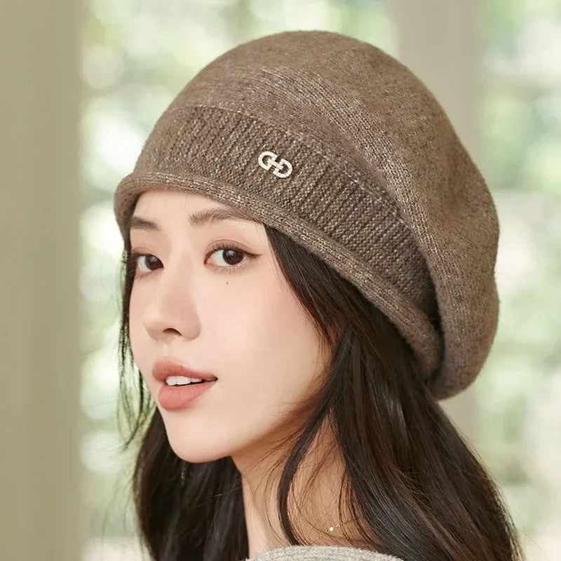 Casual wollen dames baret