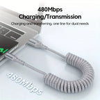 100W USB-C veer oplaadkabel