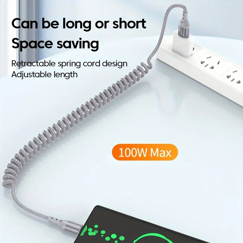 100W USB-C veer oplaadkabel