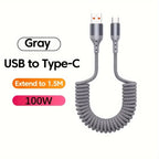 100W USB-C veer oplaadkabel