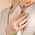 "De starry nacht" geïnspireerde vintage ring