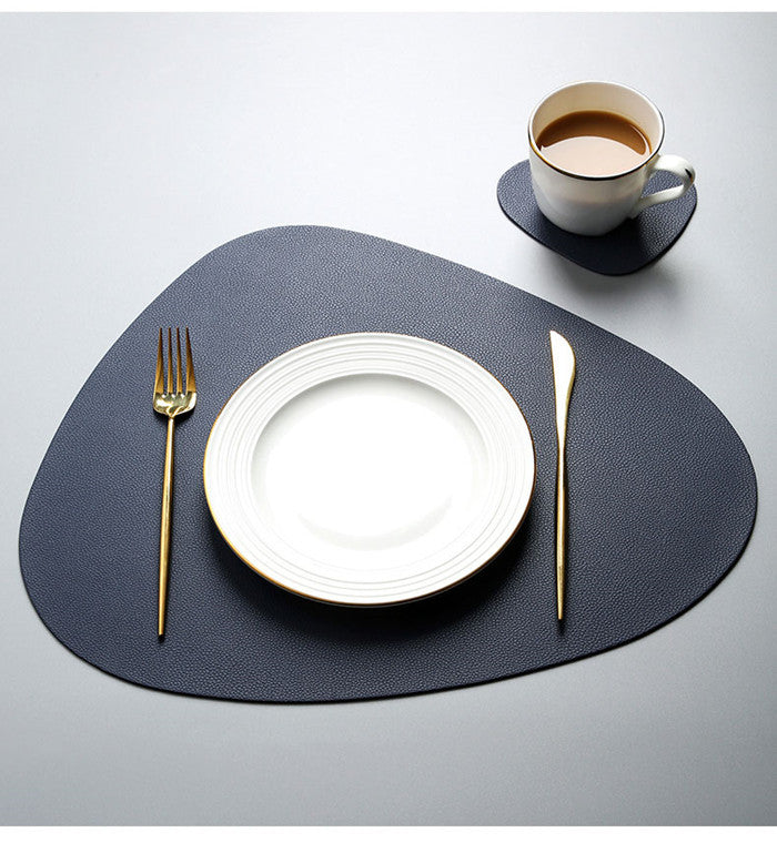 Minimalistische PU-leren placemats