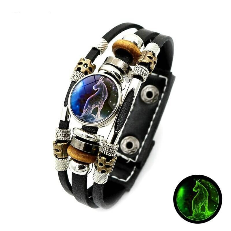 Lichtgevende zodiak armband