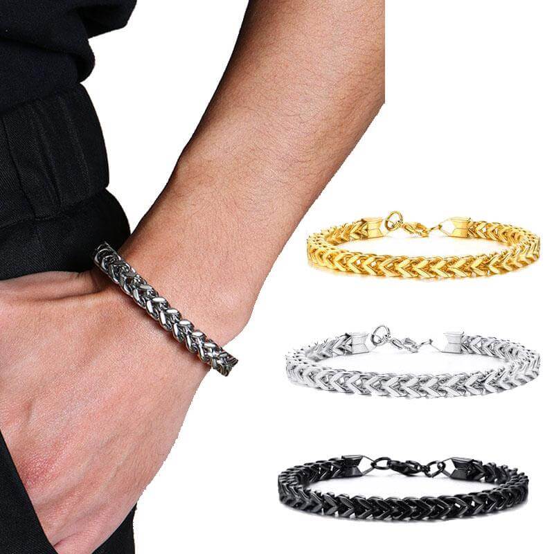 Slangenkettingarmband voor heren — afbeelding 6