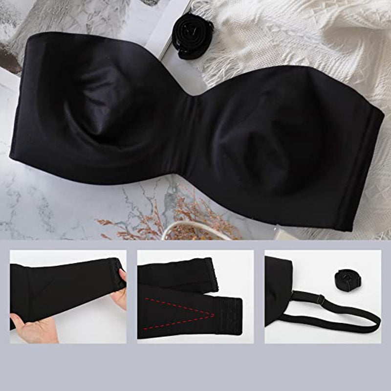 Naadloze bandeau BH met afneembare bandjes
