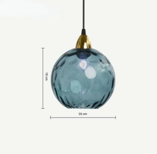 Glazen bolhanglamp met E27-fitting