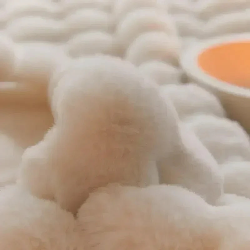 Draagbare fluffy deken van imitatiebont