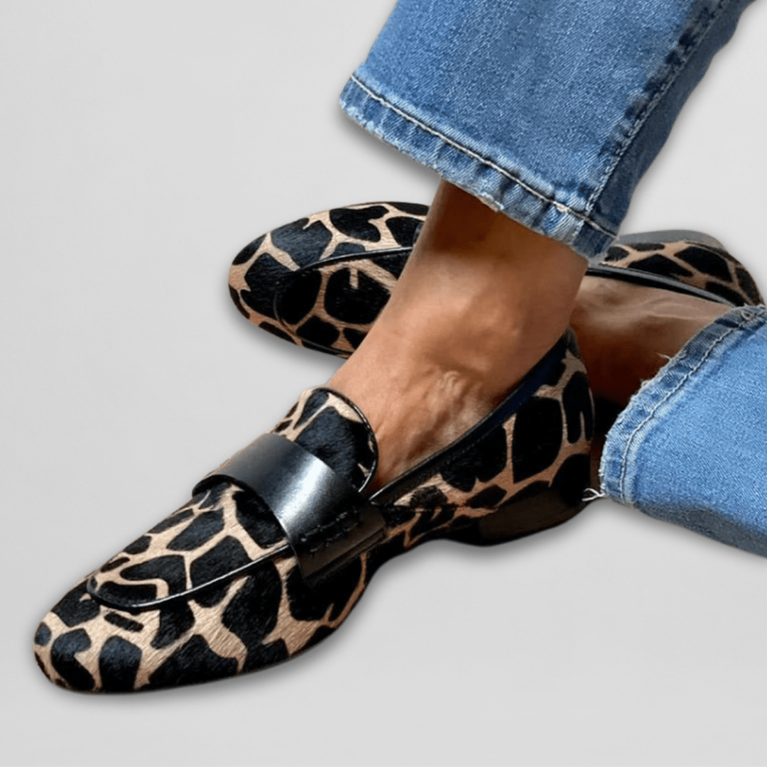 Damesloafers met ademende voering en subtiele textuur