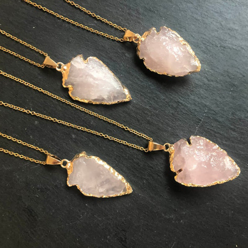 Natuurlijke kristal carnelian pijlpunt halsketting
