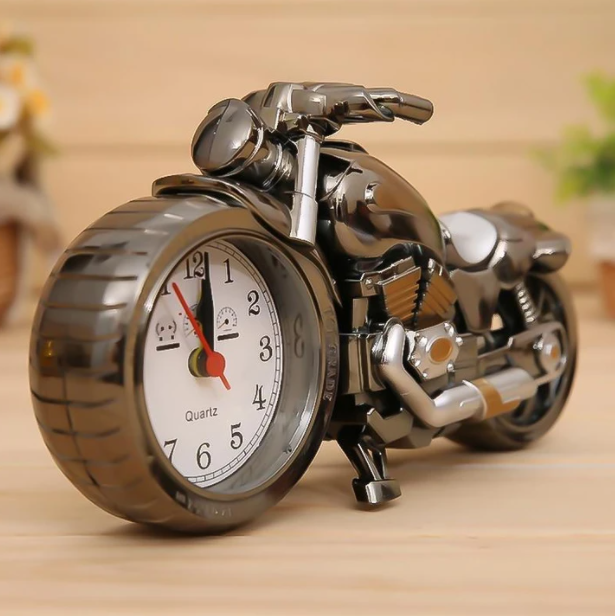 Retro motorfiets wekker