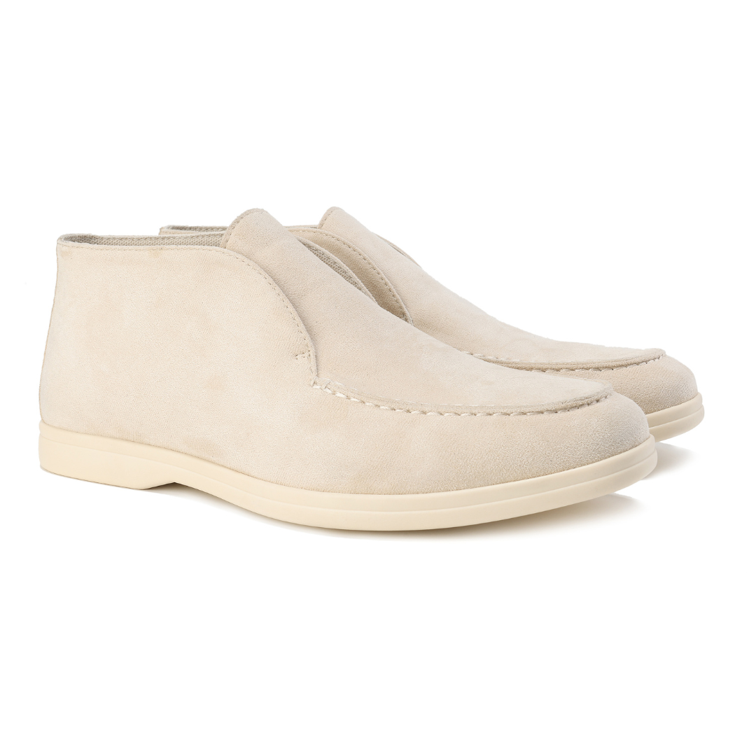 Suède heren loafers