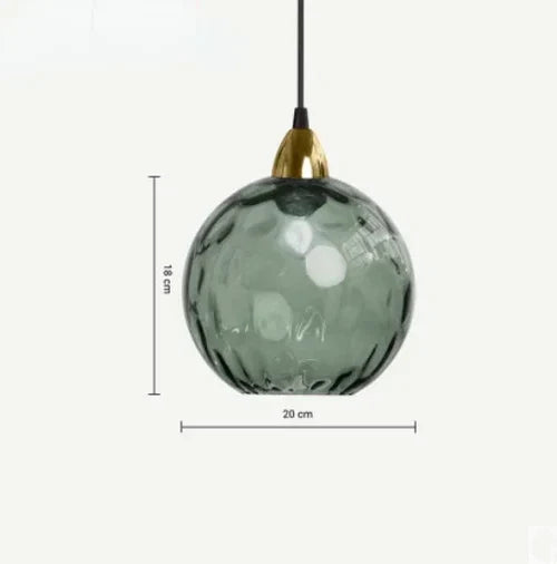 Glazen bolhanglamp met E27-fitting