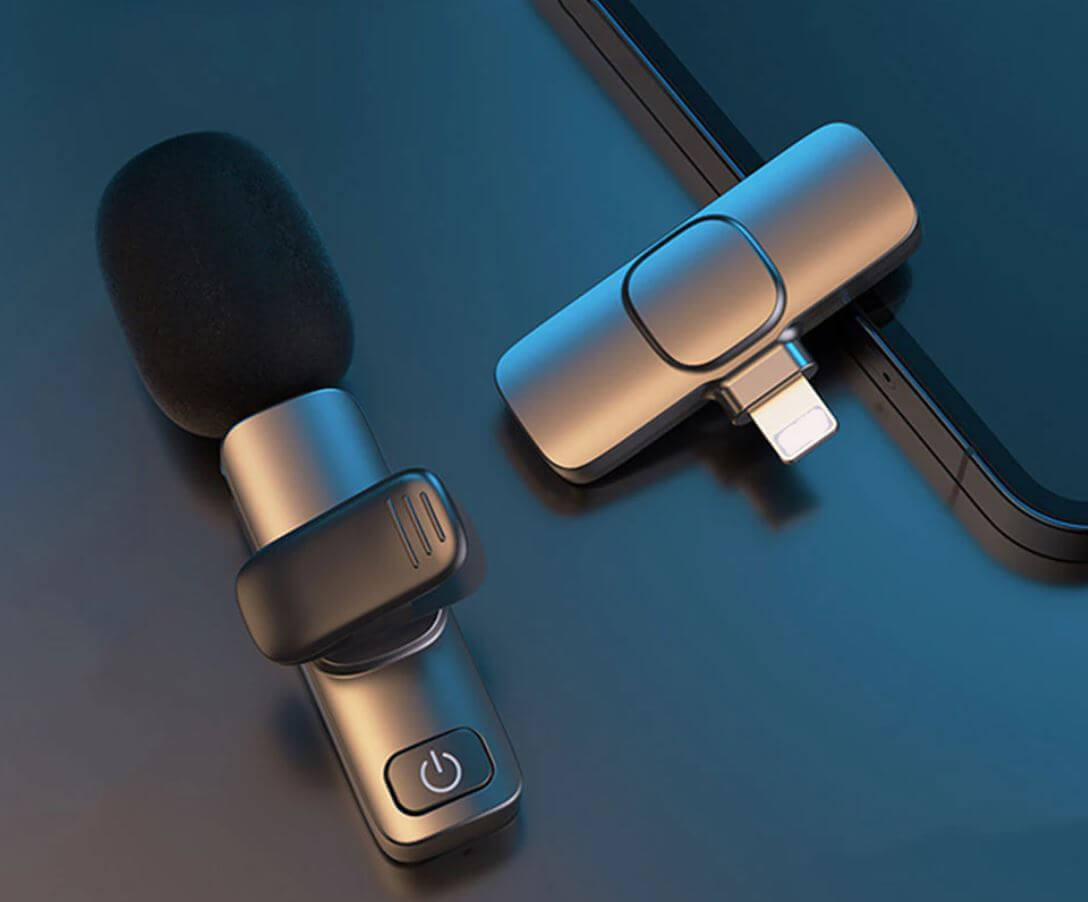 Draadloze lavaliermicrofoon met clip