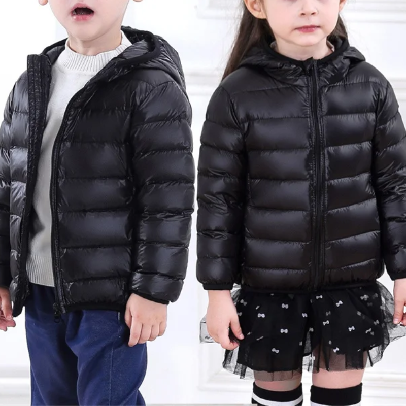 Kinderen regenjas in dons stijl met cartoon-design