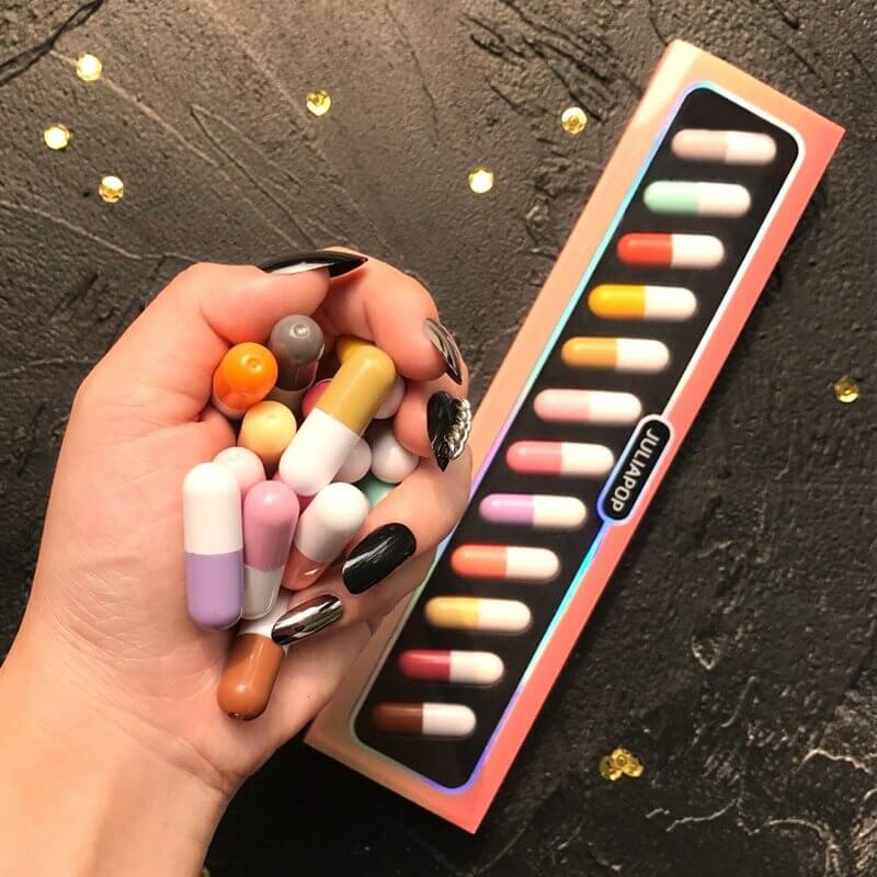 Mini lippenstift capsules (12st)
