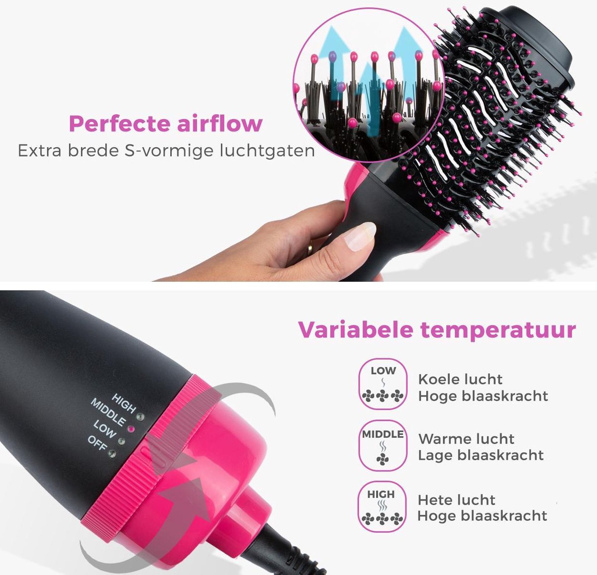 4-IN-1 HAARDROGER & VOLUMIZER – voor ieder haartype