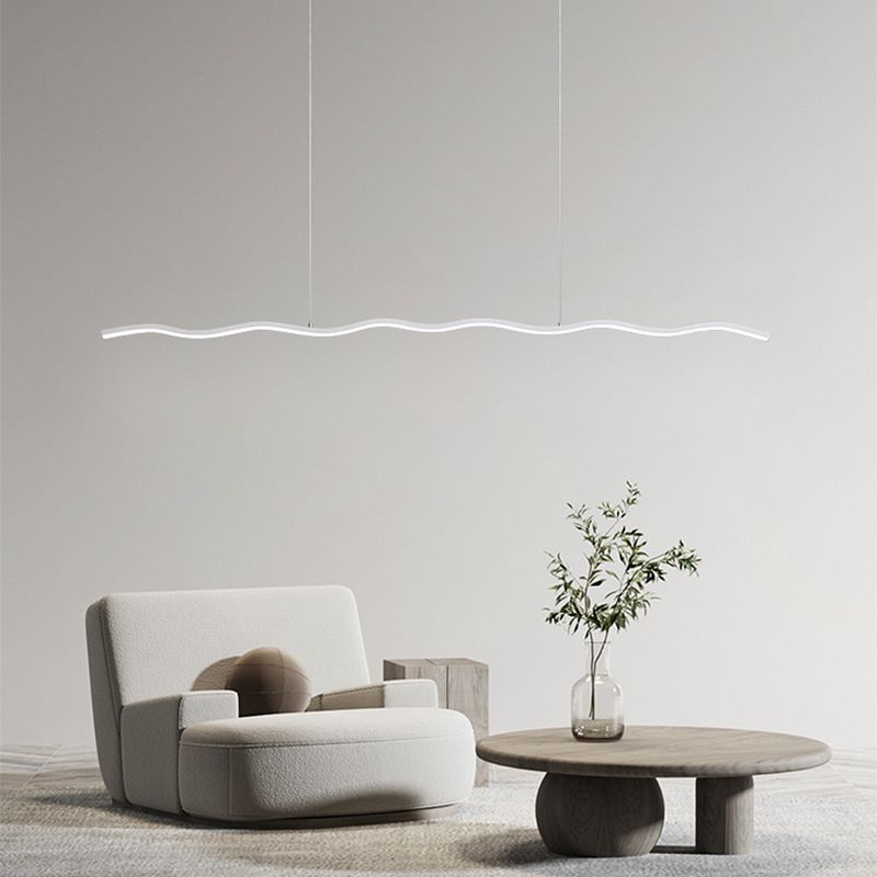 LED hanglamp met trendy golflijn ontwerp