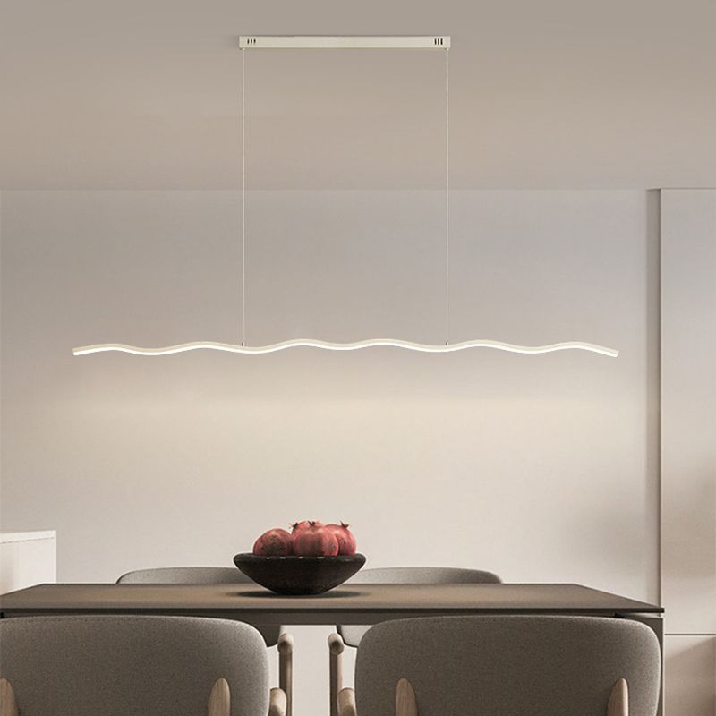 LED hanglamp met trendy golflijn ontwerp