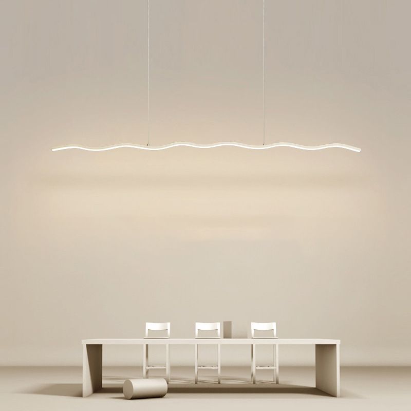 LED hanglamp met trendy golflijn ontwerp