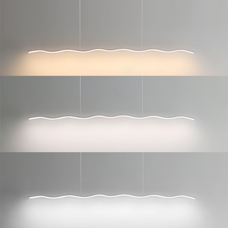 LED hanglamp met trendy golflijn ontwerp