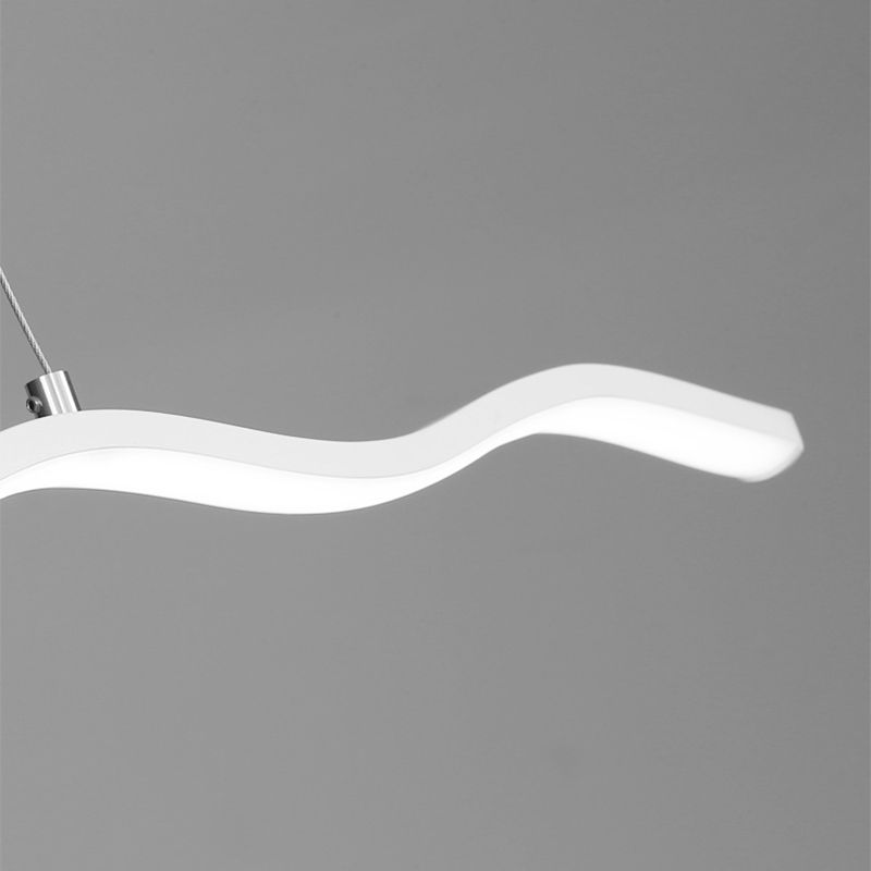 LED hanglamp met trendy golflijn ontwerp