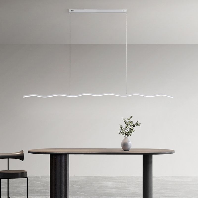 LED hanglamp met trendy golflijn ontwerp