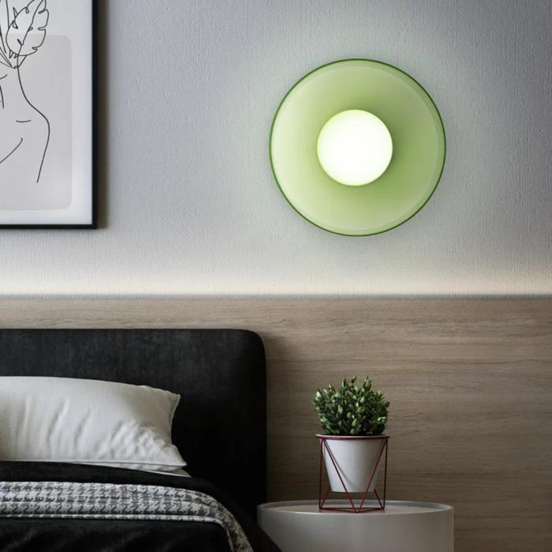 Ronde plafondlamp met stijlvolle functionaliteit