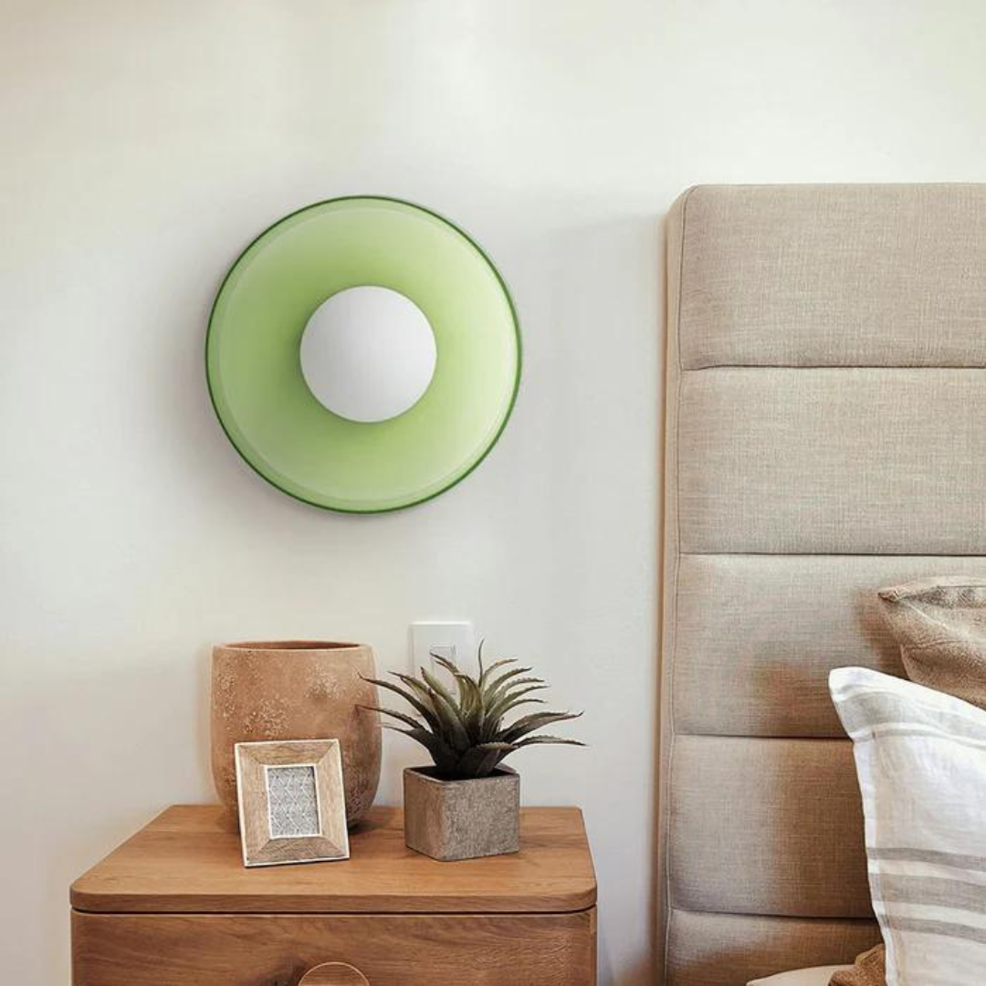 Ronde plafondlamp met stijlvolle functionaliteit
