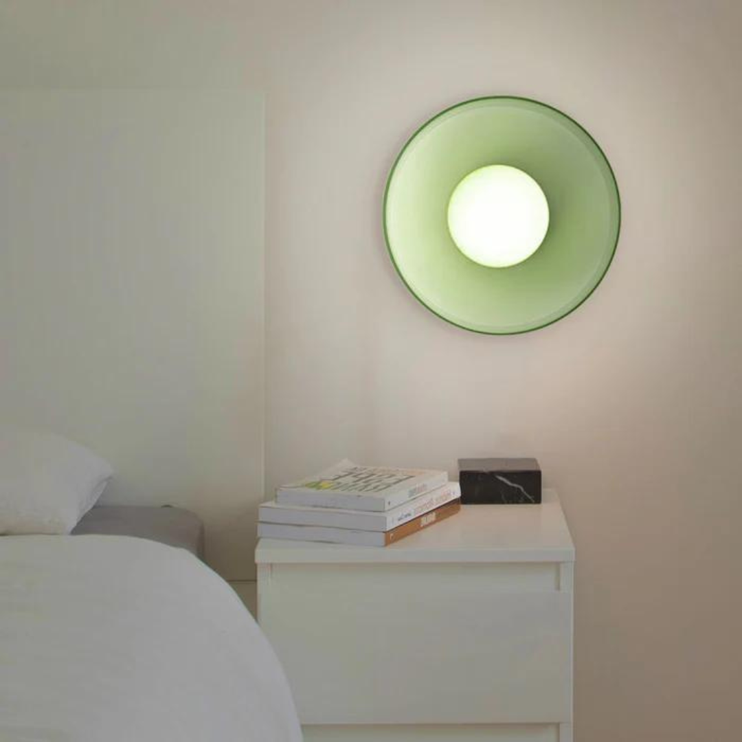 Ronde plafondlamp met stijlvolle functionaliteit