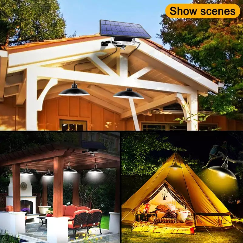 Draadloze solar LED lampenset met afstandsbediening
