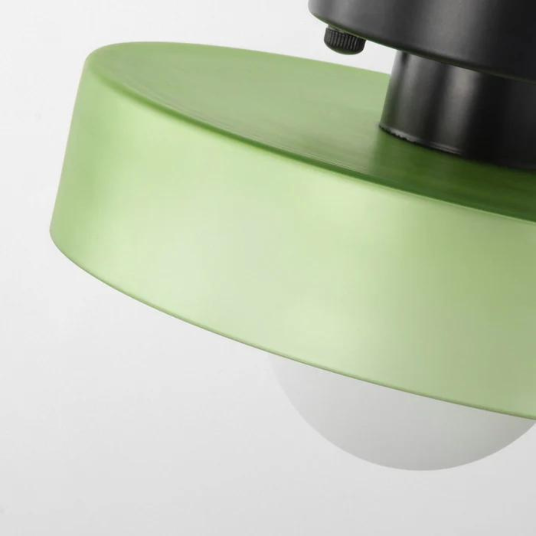 Ronde plafondlamp met stijlvolle functionaliteit