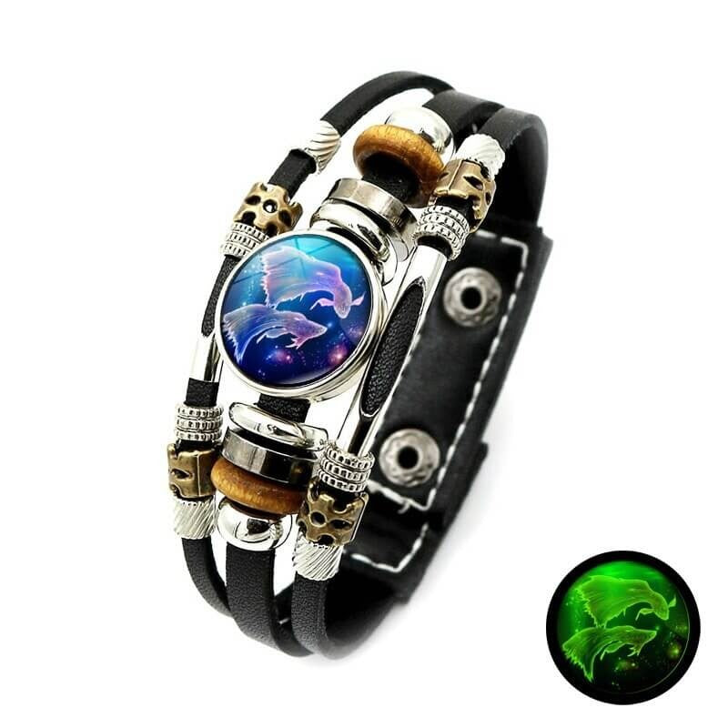 Lichtgevende zodiak armband