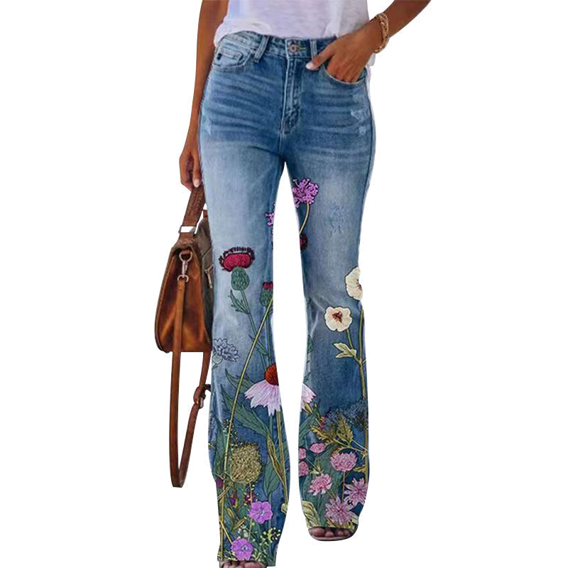 Flare-jeans met 4 knopen – maat: S-5XL (CM) — afbeelding 14