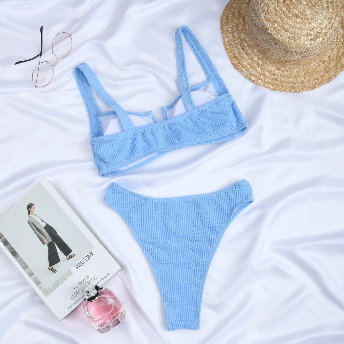 Haven geribbelde bikini