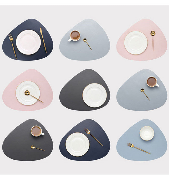Minimalistische PU-leren placemats