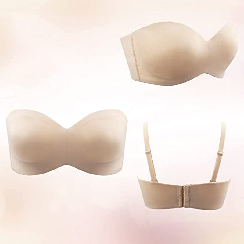 Naadloze bandeau BH met afneembare bandjes