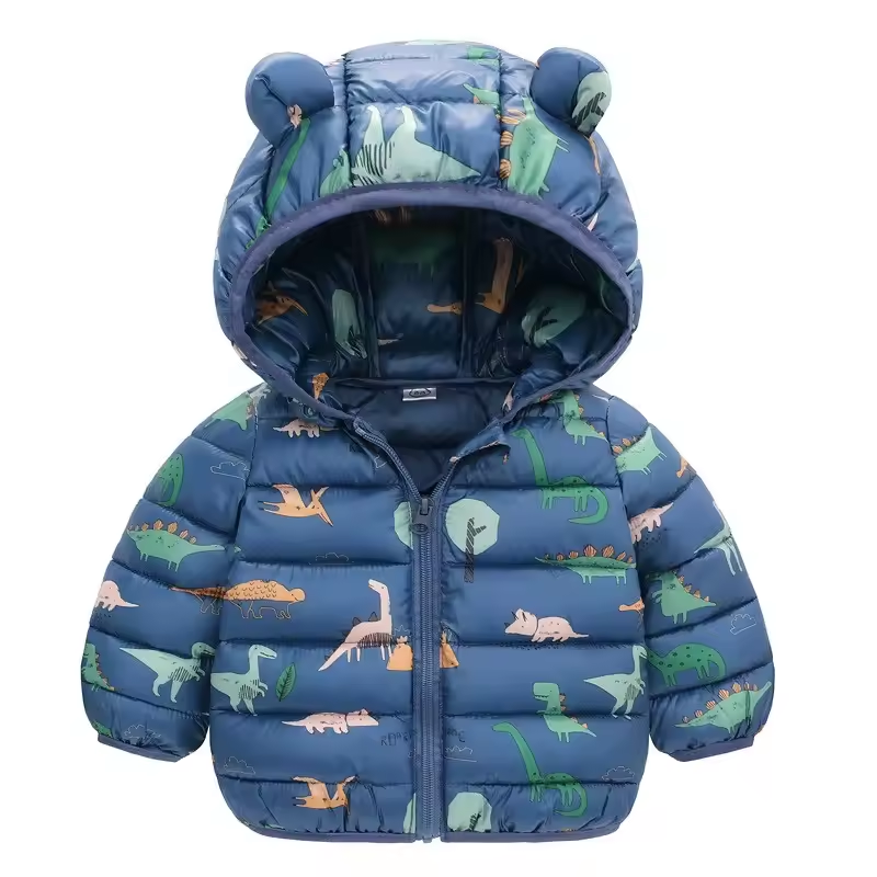 Kinderen regenjas in dons stijl met cartoon-design