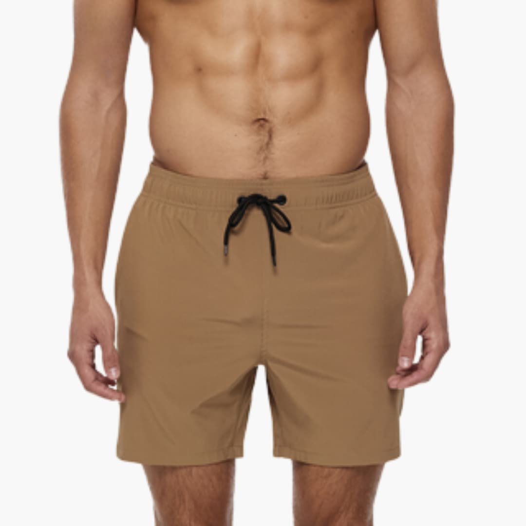 Lichte zwemshort met trekkoord en zijzakken
