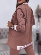 Casual streetwear gestreepte set