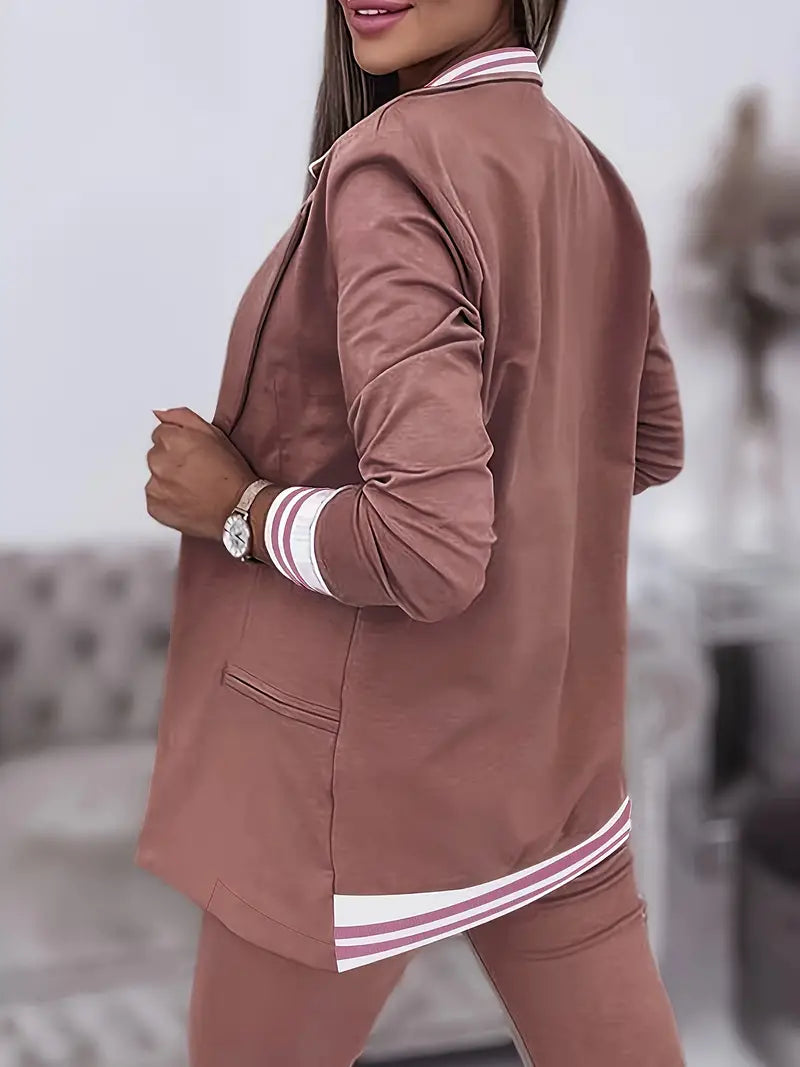 Casual streetwear gestreepte set